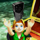 Young Link from The Legend of Zelda: Majora's Mask holding up an Nvidia RTX 3090 GPU.